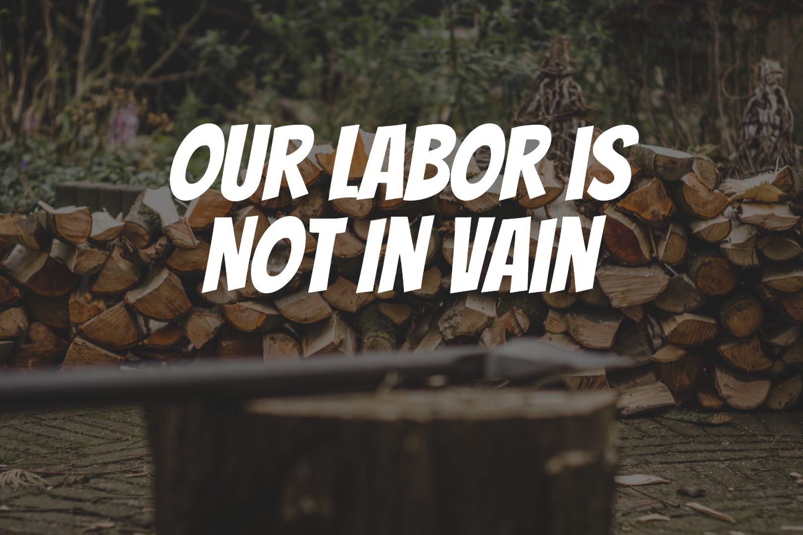 Labor Is Not In Vain Meaning